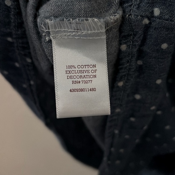 Women’s SO Chambray Polka Dot Summer Dress, Medium - Picture 4 of 6